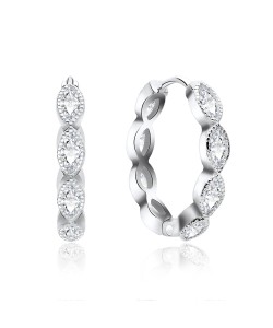 Silver Huggies Earring HO-1621